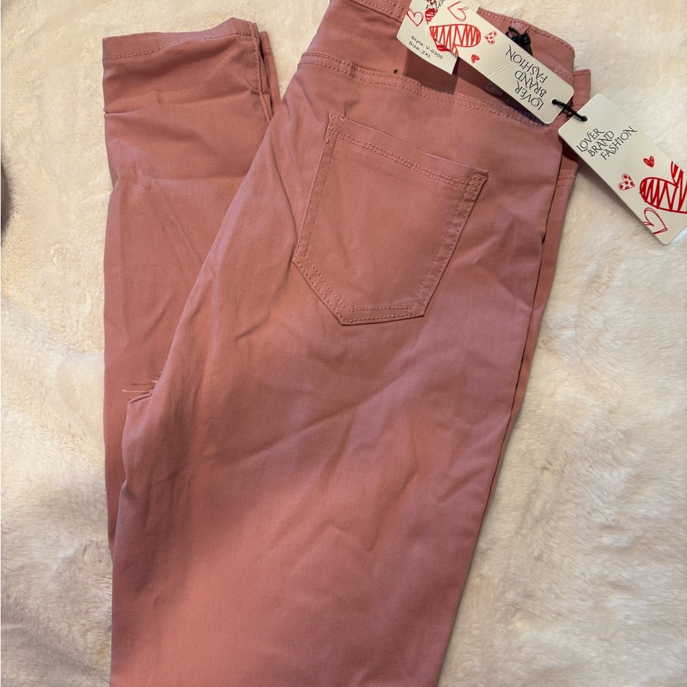 Lover Brand  Pink Skinny Pants